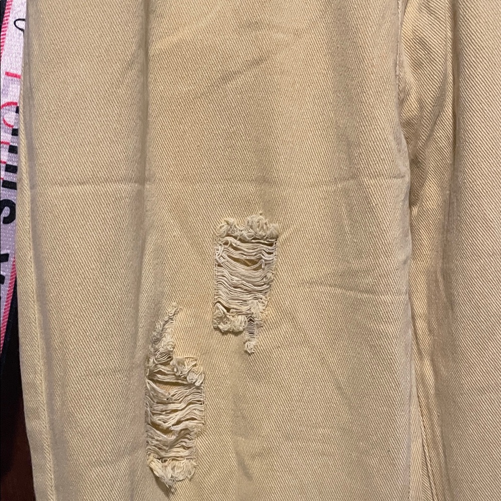 POL YELLOW Distressed baggy pants - Picture 7 of 14
